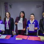 SEMUJERES Ahome y AMEXME firman convenio de colaboración para apoyar emprendimientos femeninos.