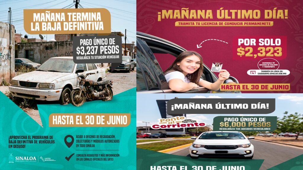 “¡Mañana ultimo día ! SATES invita a aprovechar los beneficios que concluyen el 30 de Junio”