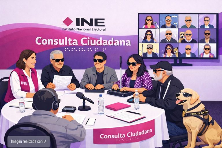 Convoca INE a personas con discapacidad visual a participar en la Consulta sobre materiales electorales en elecciones judiciales