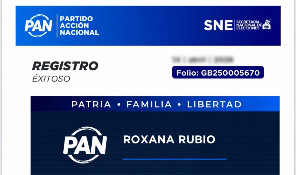 Roxana Rubio se registra como aspirante a la candidatura del PAN para la gubernatura de Sinaloa