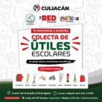 PRI Culiacán invita a la ciudadanía a sumarse a la “Colecta de Útiles Escolares 2026”.