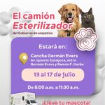 Gobierno de Mazatlán llevará el Camión Esterilizador a la cancha Germán Evers del 13 al 17 de julio
