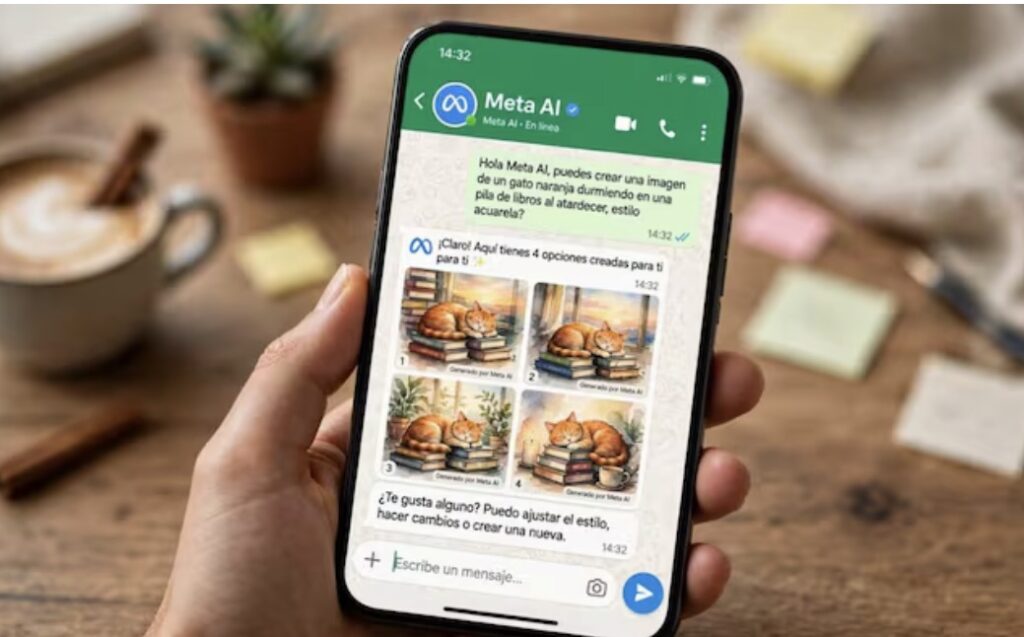 WhatsApp ya permite crear imágenes con inteligencia artificial desde el chat