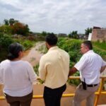 Minerva Osuna supervisa canales y arroyos para reforzar acciones preventivas ante las lluvias