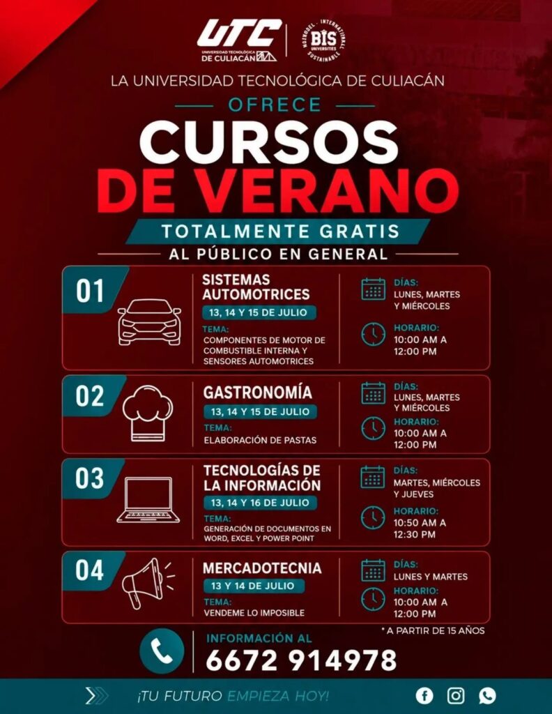 ¡Cursos de verano totalmente GRATIS para aprender y emprender en Culiacán!