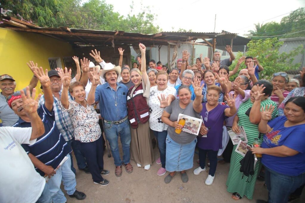 Con intensa jornada territorial en Ahome, Estrella Palacios fortalece la organización de la Transformación en Sinaloa