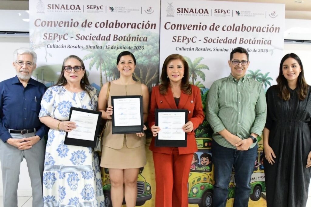 SEPyC y Sociedad Botánica de Sinaloa firman convenio para fortalecer la educación ambiental