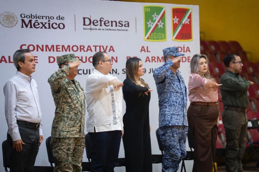 Conmemoran el Día Internacional de la Destrucción de Armas de Fuego en Culiacán