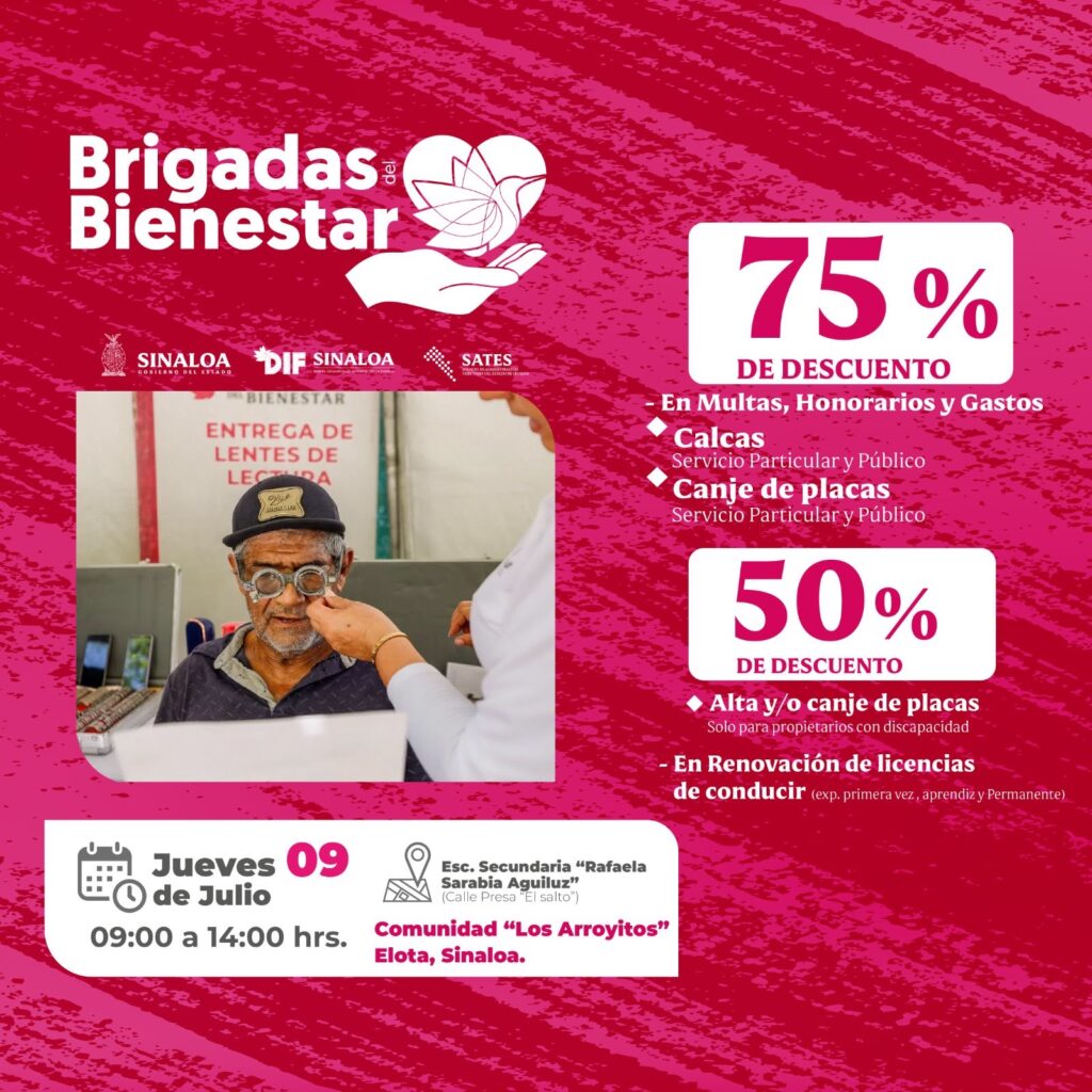 Llegan a Elota los descuentos en Adeudos Vehiculares en la Brigada del Bienestar del DIF