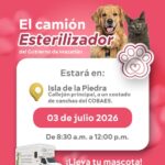 Camión Esterilizador del Gobierno de Mazatlán brindará atención en Isla de la Piedra este viernes
