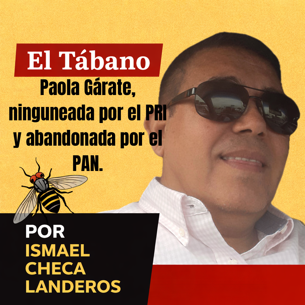 Paola Gárate, ninguneada por el PRI y abandonada por el PAN….EL TÁBANO Por Ismael Checa Landeros.