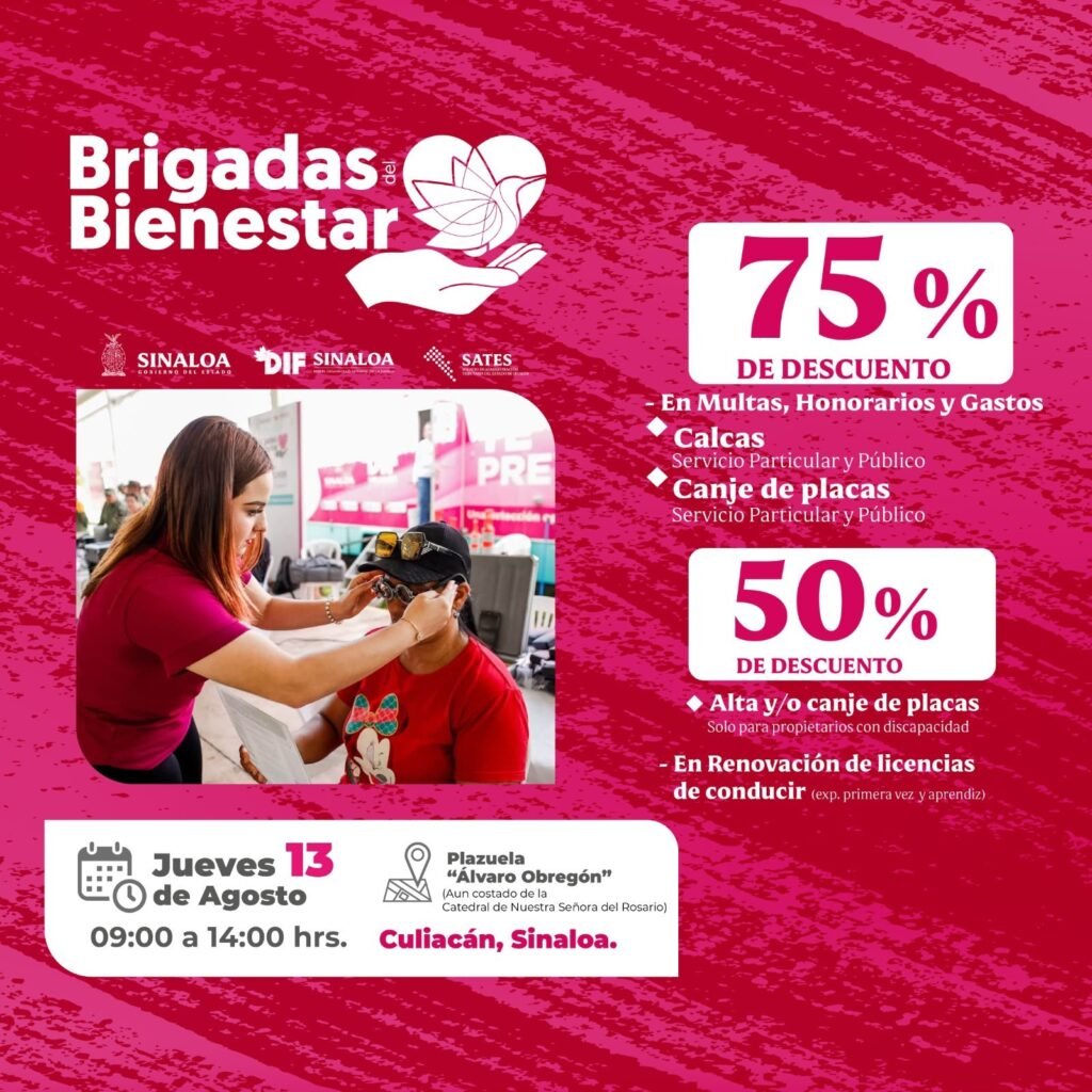 Llegan a Culiacán los descuentos en Adeudos Vehiculares en la Brigada del Bienestar del DIF