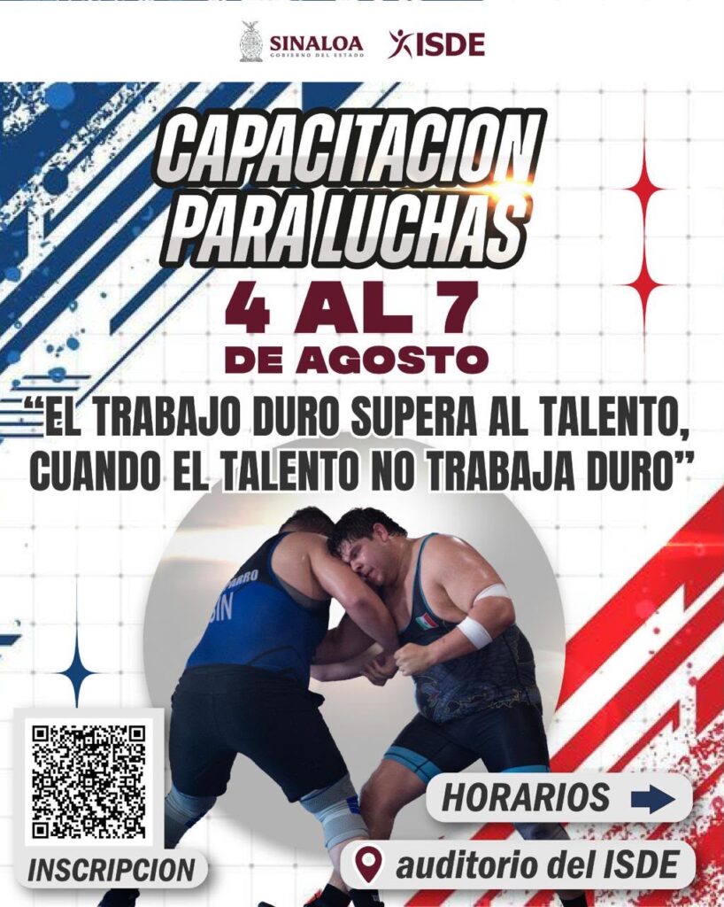 CAPACITARÁN A ENTRENADORES DE LUCHAS ASOCIADAS EN SINALOA RUMBO AL CICLO DE NACIONALES CONADE