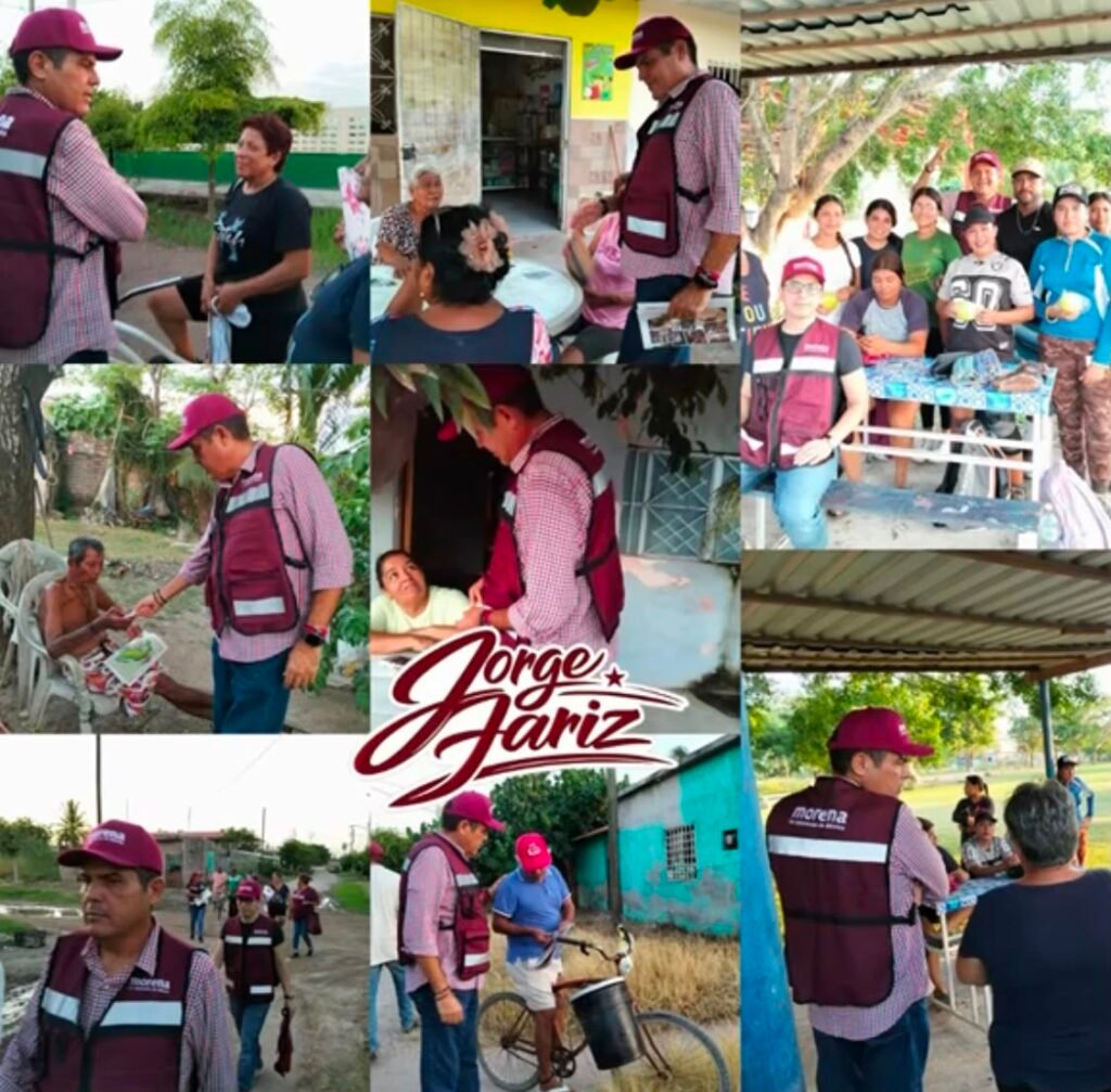 Jorge Hariz mantiene recorridos por comunidades y colonias; asegura que seguirá escuchando y atendiendo a la gente