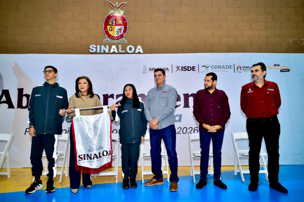 ABANDERAN A LA DELEGACIÓN SINALOENSE RUMBO A LA PARALIMPIADA NACIONAL CONADE 2026, PARTICIPARÁN 215 PARATLETAS