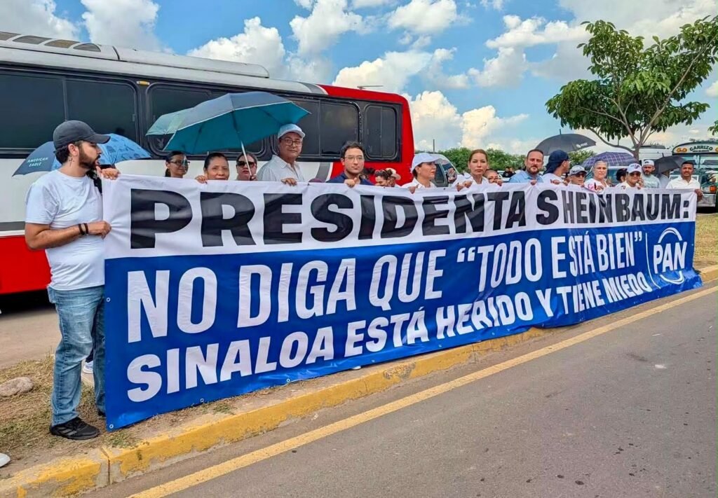 “Los sinaloenses no perdonan: apenas con tortas, acarreo y millones de nuestros impuestos llegaron a la visita de Sheinbaum”: Roxana Rubio