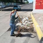 Inspeccionan 800 rejillas y retiran más de 1.5 toneladas de basura tras las lluvias en Culiacán