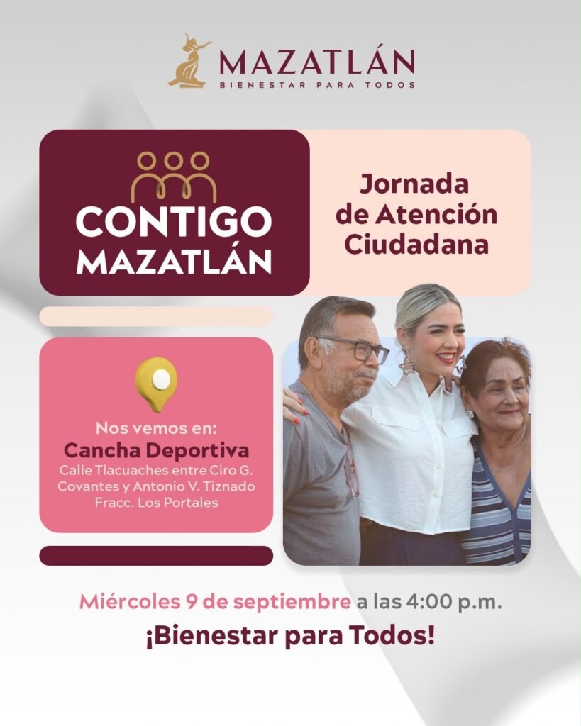 Gobierno de Mazatlán invita a Jornada “Contigo Mazatlán” en Los Portales