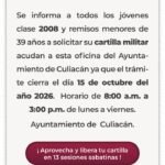 Últimos días para tramitar la Cartilla Militar; convocatoria cierra el 15 de octubre