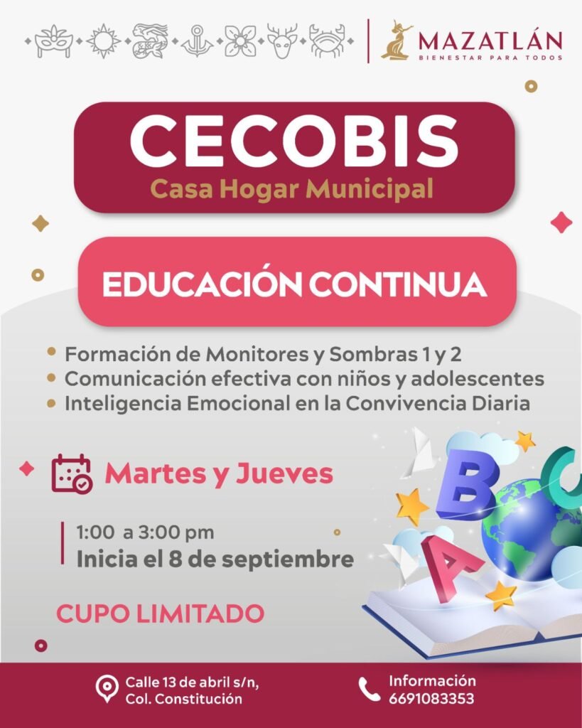 CECOBIS abre cursos de educación continua en la Casa Hogar Municipal