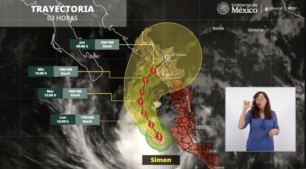 Con Plan Marina y Plan DN-III-E, se apoyará a Sinaloa ante la presencia del huracán “Simón”: Claudia Sheinbaum