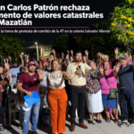 JUAN CARLOS PATRÓN SE PRONUNCIA EN CONTRA DEL AUMENTO DE LOS VALORES CATASTRALES DEL PREDIAL EN MAZATLÁN, DURANTE LA TOMA DE PROTESTA DE COMITÉS DE LA 4T EN SU BARRIO, LA COLONIA SALVADOR ALLENDE.