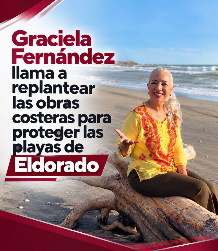 Graciela Fernández llama a replantear las obras costeras para proteger las playas de Eldorado