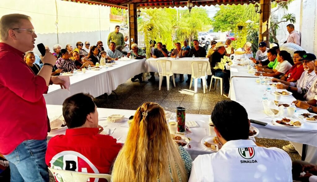 Noé Heredia inicia recorrido por las 16 sindicaturas de Culiacán y plantea rescatar los servicios públicos