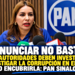 RENUNCIAR NO BASTA: LAS AUTORIDADES DEBEN INVESTIGAR Y CASTIGAR LA CORRUPCIÓN EN EL INE, NO ENCUBRIRLA: PAN SINALOA