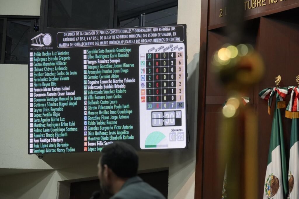 Fortalece Congreso de Sinaloa a Órganos Internos de Control con reforma a Ley de Gobierno Municipal