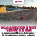 Inicia la rehabilitación de puente y andadores de El Maviri