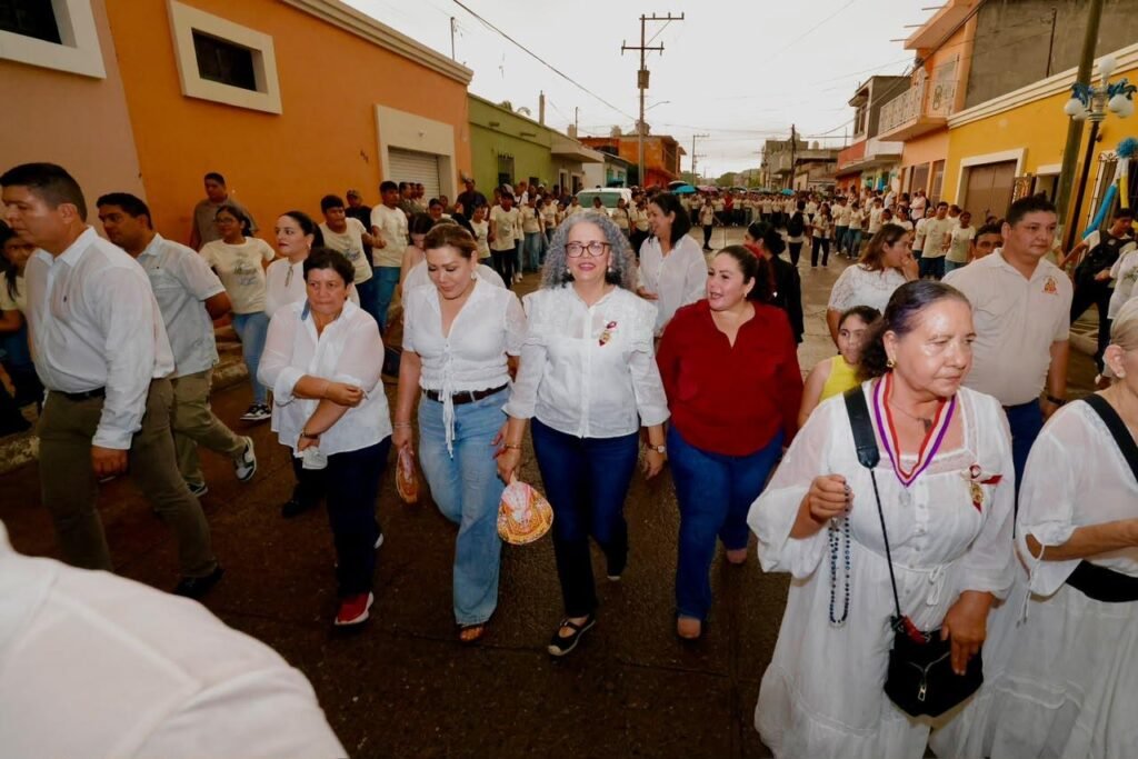 Asiste gobernadora Graciela Domínguez a fiestas patronales de Rosario