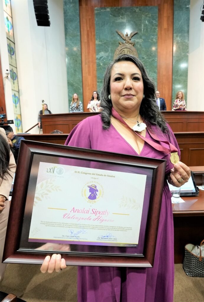 Entrega Congreso el Premio a la Mujer Rural 2026 a Analai Sipatly Valenzuela